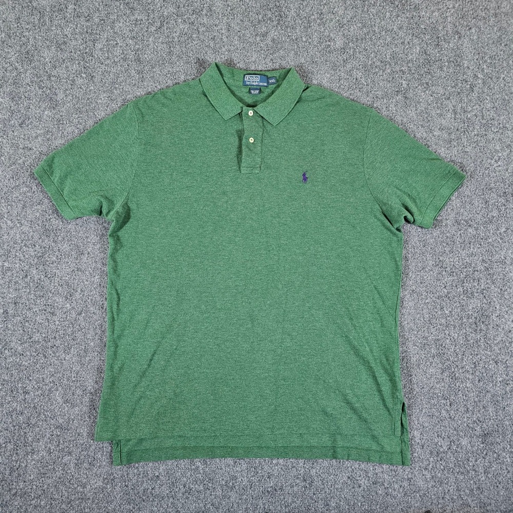 Polo Ralph Lauren Polo Shirt Classic Fit Green Cotton Casual‎ Men's Size 2XL